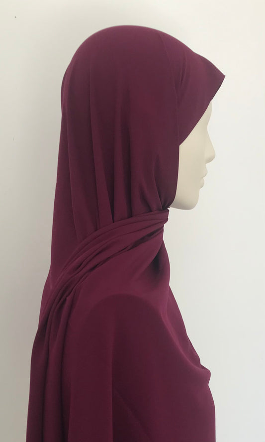 Hijab Soie de Médine Cerise