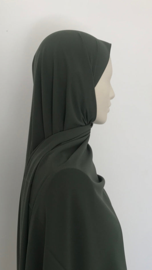Hijab Soie de Médine Vert Sapin