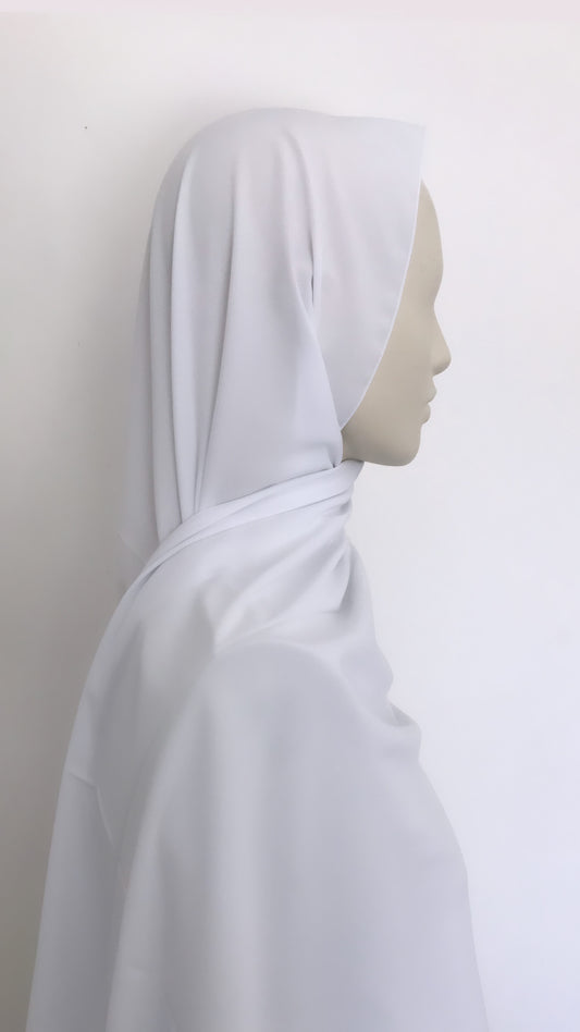 Hijab Soie de Médine Blanc