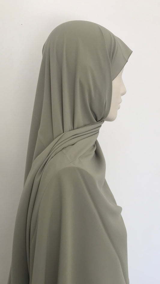 Hijab Soie de Médine Vert eau
