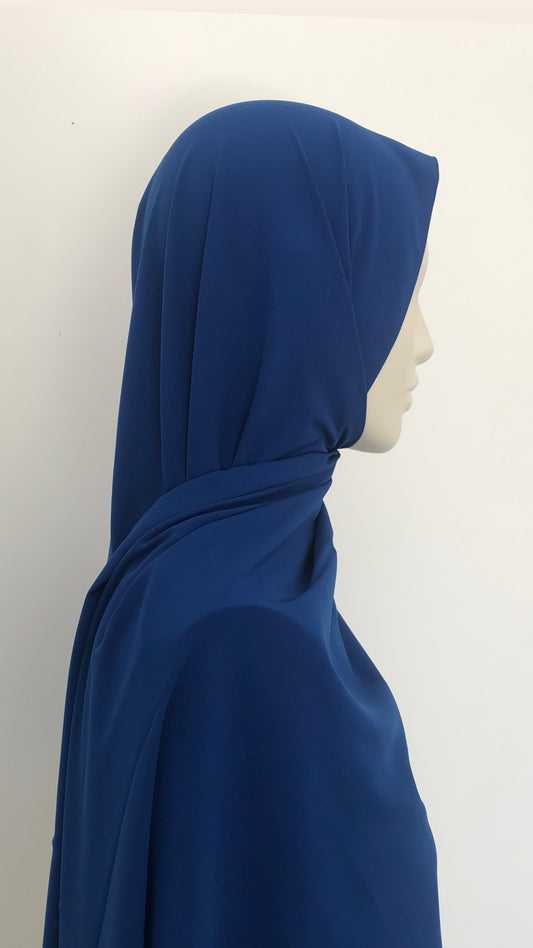 Hijab Soie de Médine Bleu électrique