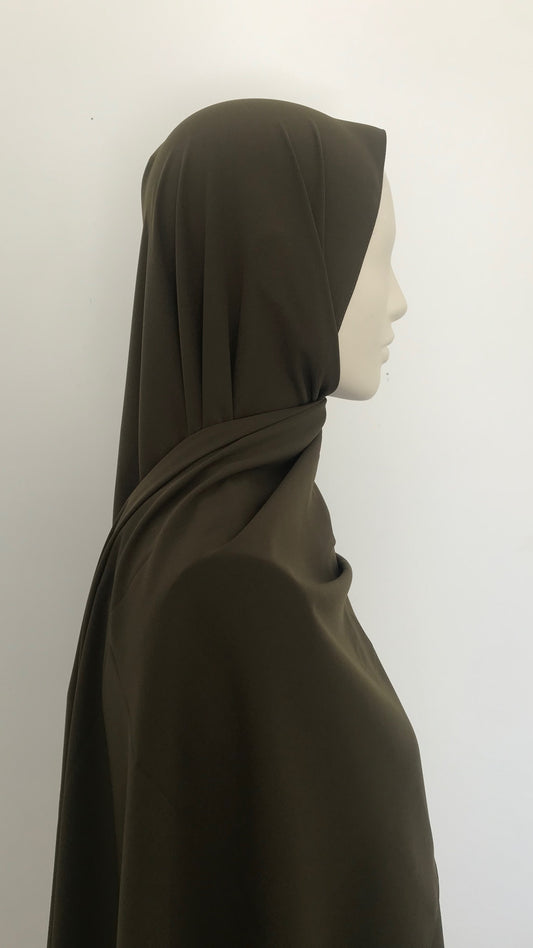 Hijab Soie de Médine Kaki