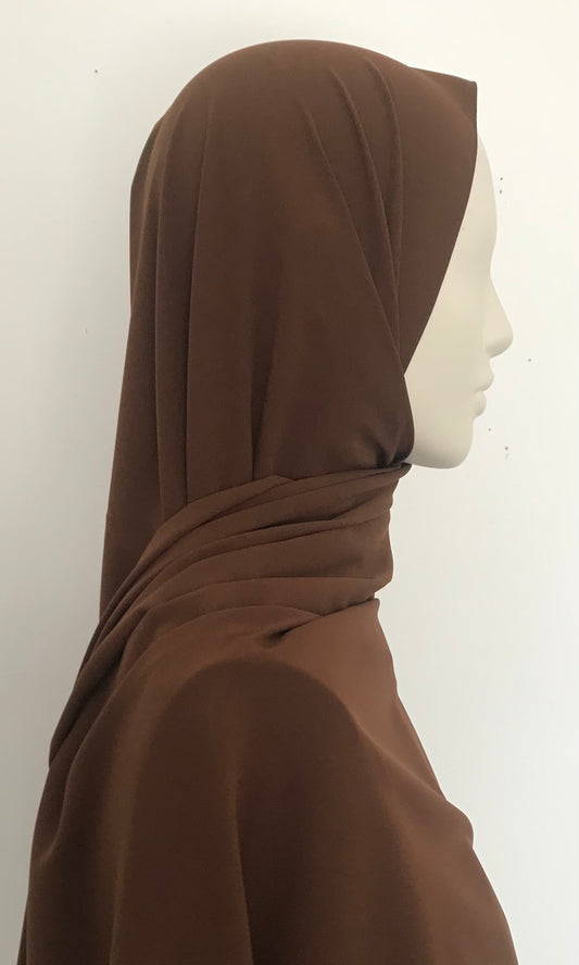 Hijab Soie de Médine Chocolat