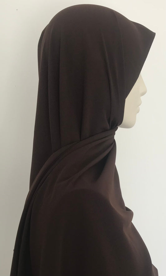 Hijab Soie de Médine Marron