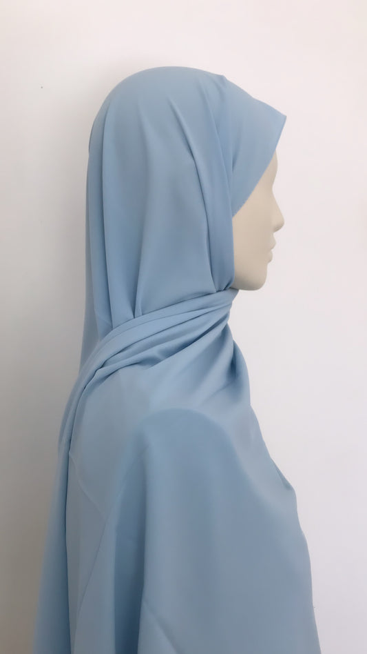 Hijab Soie de Médine Bleu ciel